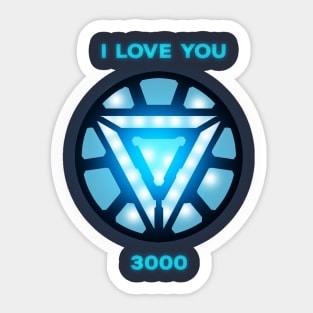 IRON MAN | LOVE YOU 3000 Sticker